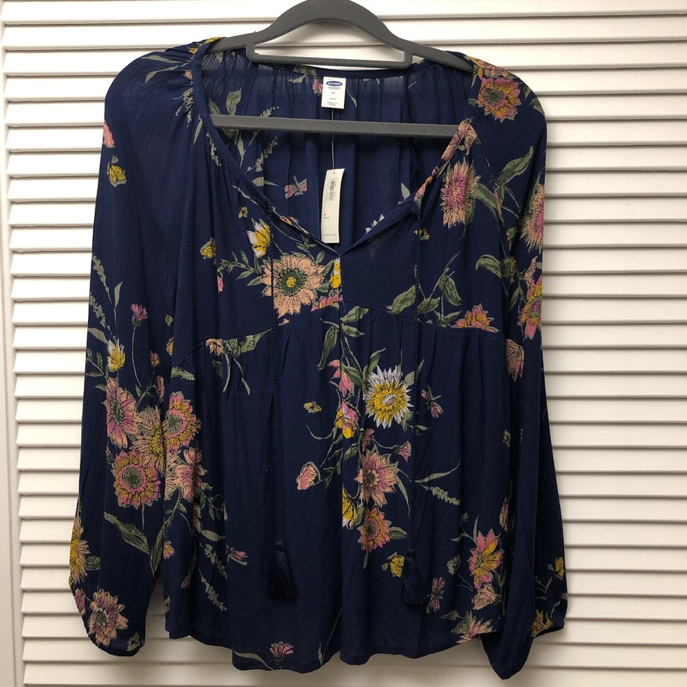 Old Navy Floral Blouse - Petite Medium - Picture 1 of 1